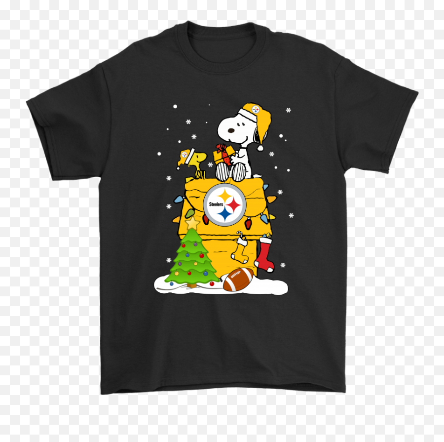 A Happy Christmas With Pittsburgh Steelers Snoopy Shirts - Cool Star Wars Shirts Png,Steelers Png