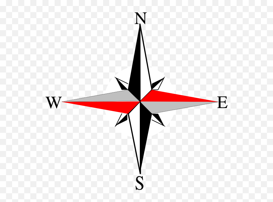 North East West South Symbol Clipart - Drawing North South East West Png,North South East West Icon