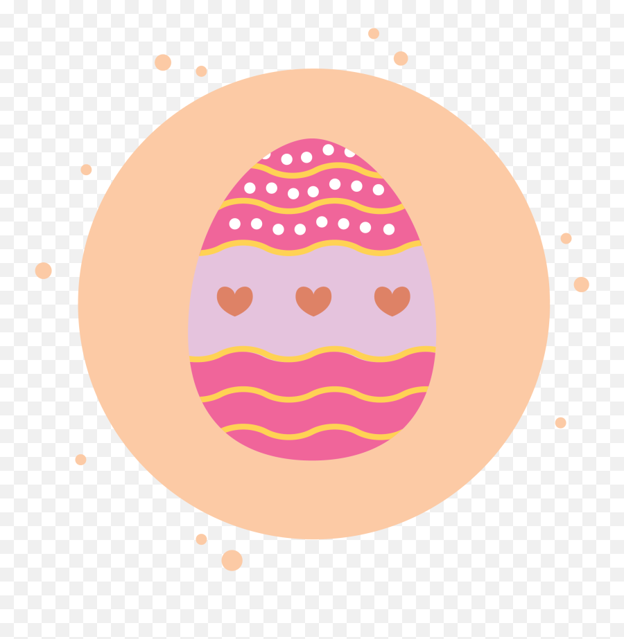 Easter Egg Love Pink Circle Bubbles - Dot Png,Love Pink Icon