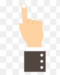 Download Click Hand Effect - Illustration Full Size PNG Sign Language