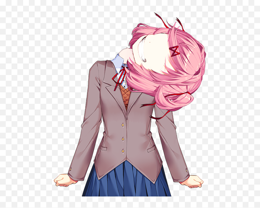 Natsuki Literature Club Little Misfortune - Natsuki Ddlc Yuri Death Png,Monika Doki Doki Icon