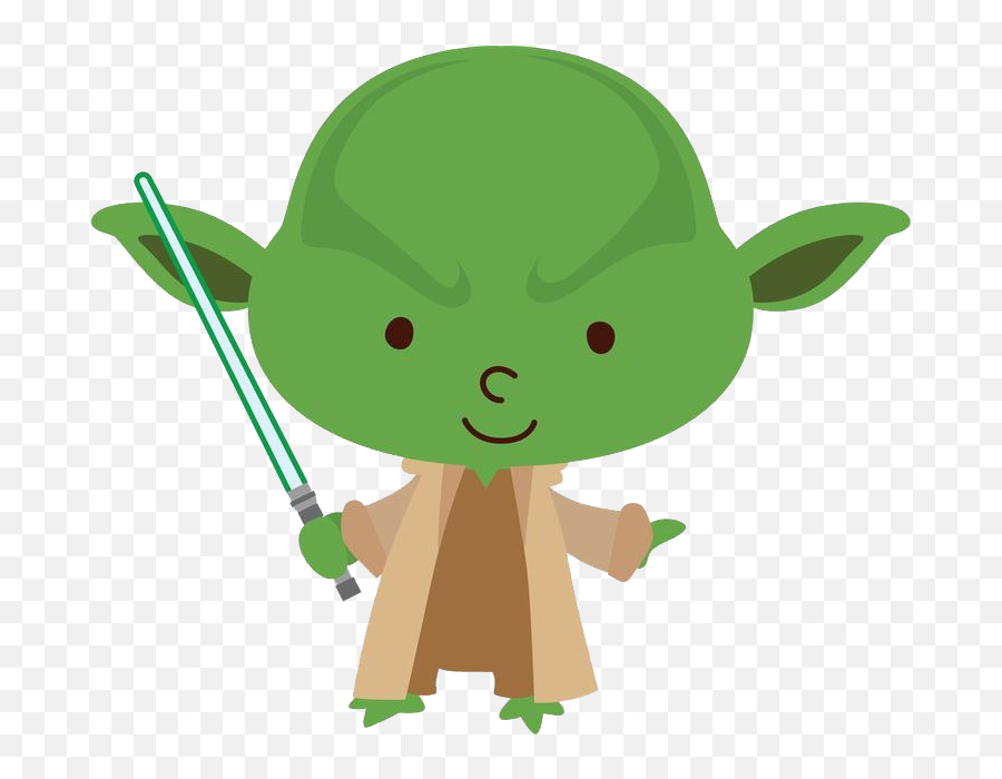 Star Wars Cute Transparent Background - Clipart Star Wars Png,Yoda Png