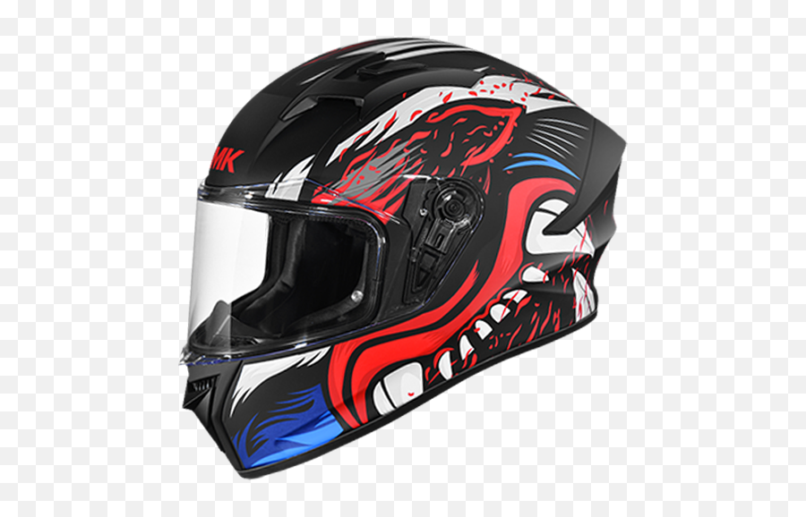 Smk Premium Full Face Helmets For Motorcycle And Two - Wheeler Smk Stellar Black Helmet Png,Icon Dragon Helmet