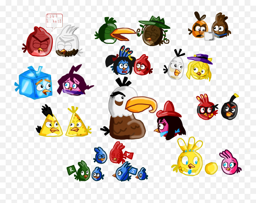 Meets Hanna Barbera Birds Png Clipart - Angry Birds Space 2,Angry Png