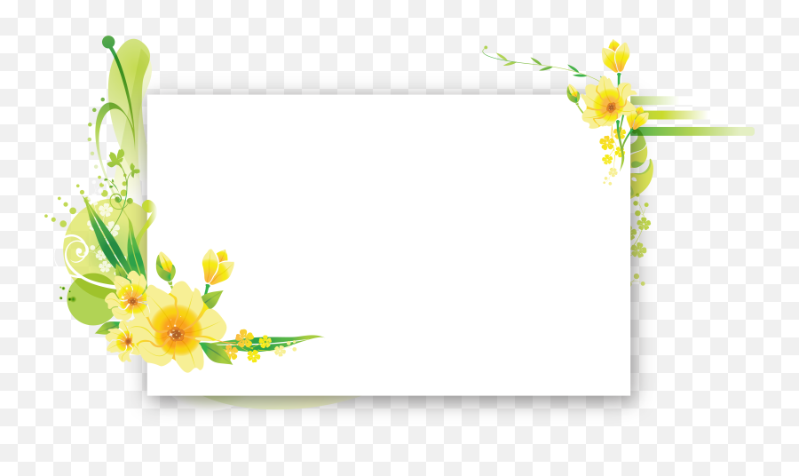 Download Picture Flower Text Frame Floral Birthday Design Hq - Design Flower Frame Png,Floral Design Png