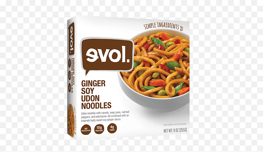 Ginger Soy Udon Noodles - Evol Ginger Soy Udon Noodles Png,Noodles Transparent