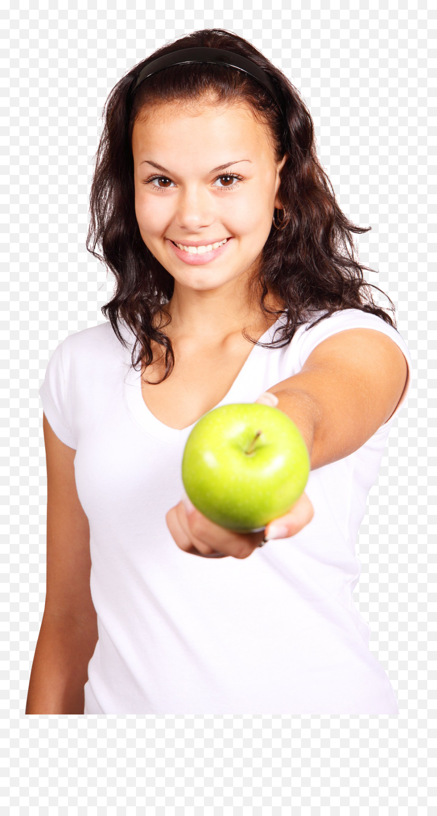 Download Girl With Green Apple Png Image For Free - Girl Holding Apple Png,Green Apple Png