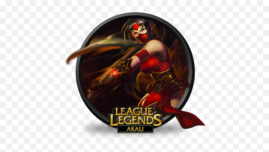 League Of Legends Akali Crimson Icon Png Clipart Image - League Of Legends Akali Png,Lol Png