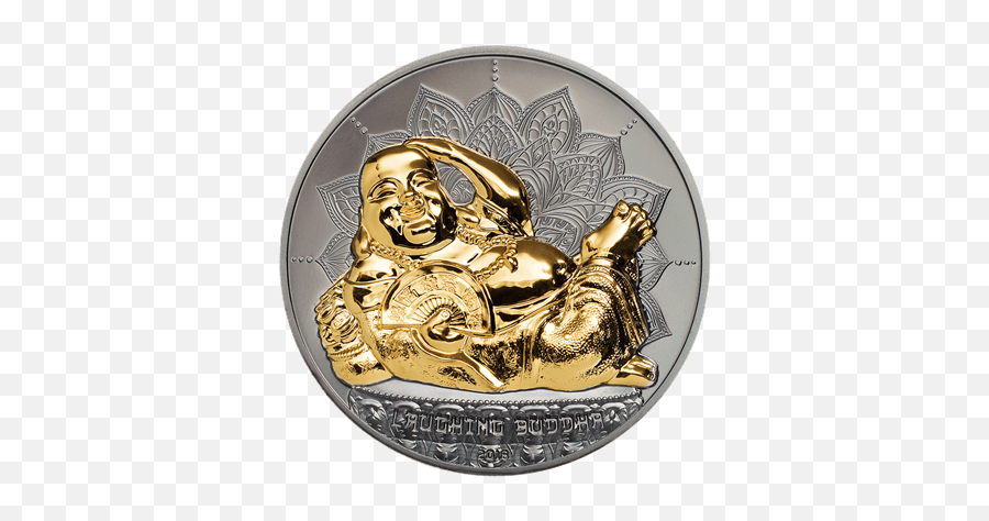 Laughing Buddha - 2 Oz Emkcom Coin Png,Laughing Png