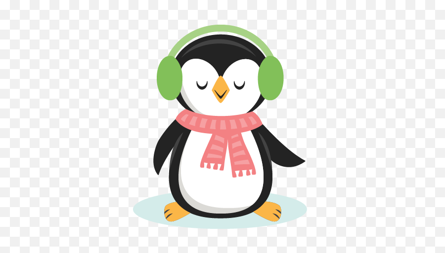 Winter Christmas Penguin Svg Scrapbook Cut File Cute - Baby Shower Recuerdos De Pinguinos Png,Penguin Png