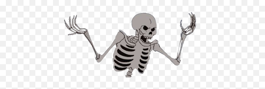 Skeleton Png - Transparent Background Cartoon Skeleton Png,Skeleton Transparent