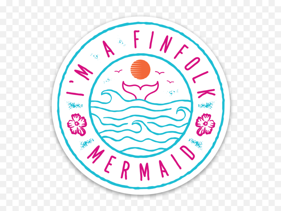 Iu0027m A Finfolk Mermaid Sticker - Mermaid Sticker Png Transparent,Mermaid Transparent Background