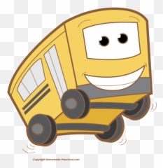 Free School Bus Clipart - Cartoon Bus With Face Png,School Bus Clipart Png