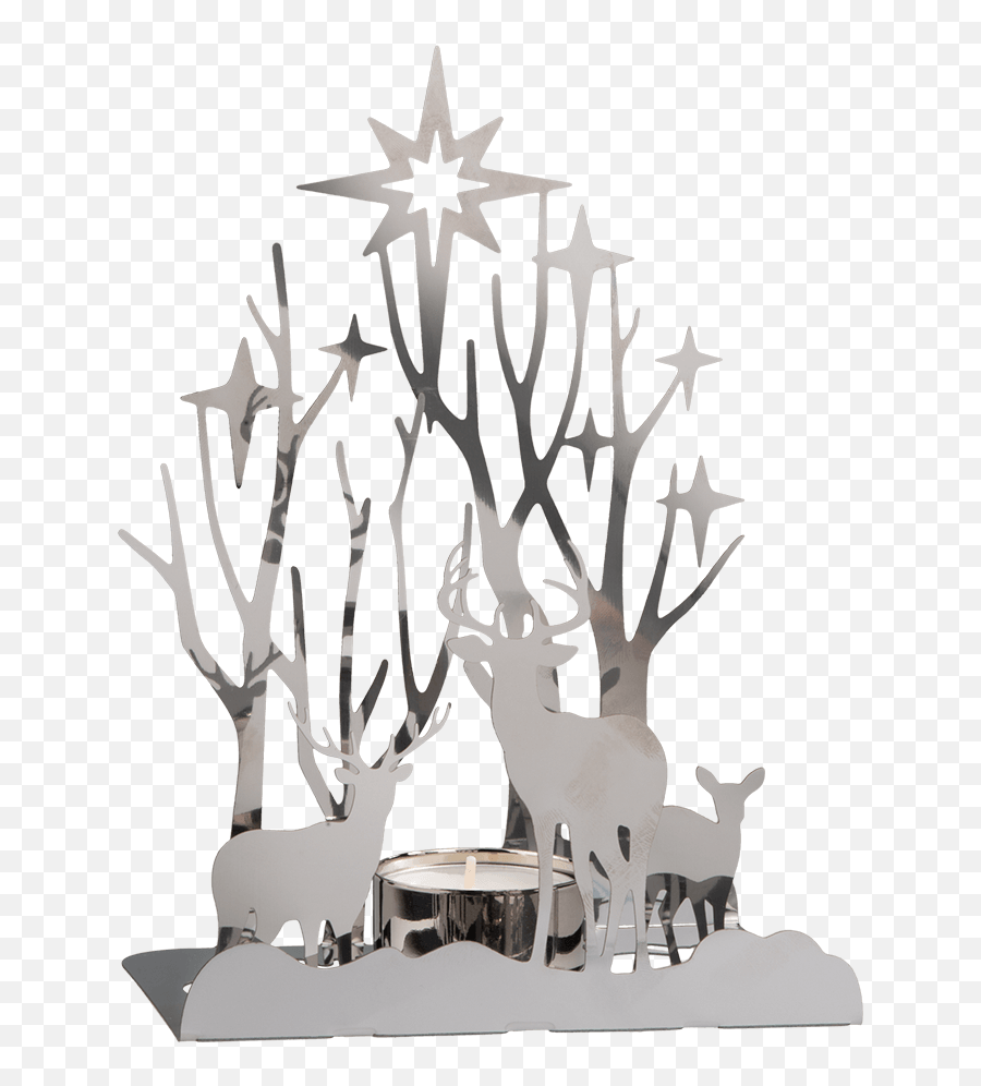 Käthe Wohlfahrt - Online Shop Candle Holder Deer Under The Starry Sky Christmas Decorations And More Tree Png,Starry Sky Png