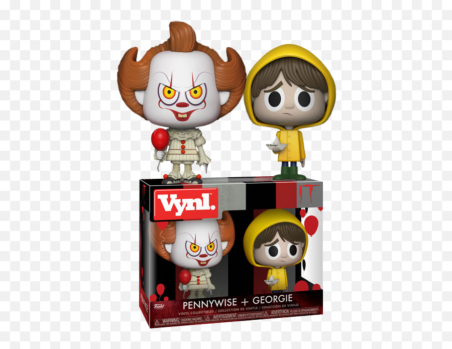 Pre - Order It 2017 Pennywise U0026 Georgie Vynl Vinyl Figure 2pack Pennywise Vinyl Png,Pennywise Transparent