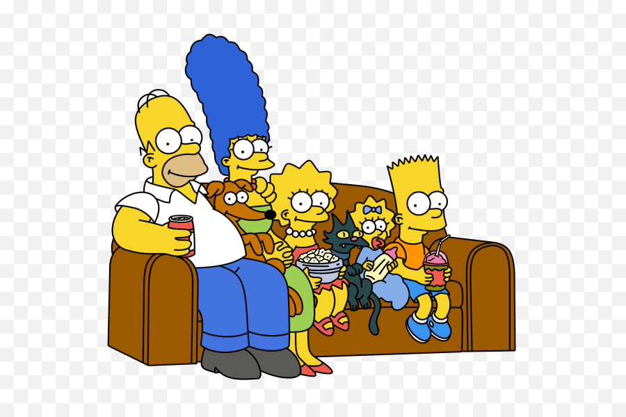 Simpsons Couch - Simpsons Png,The Simpsons Png