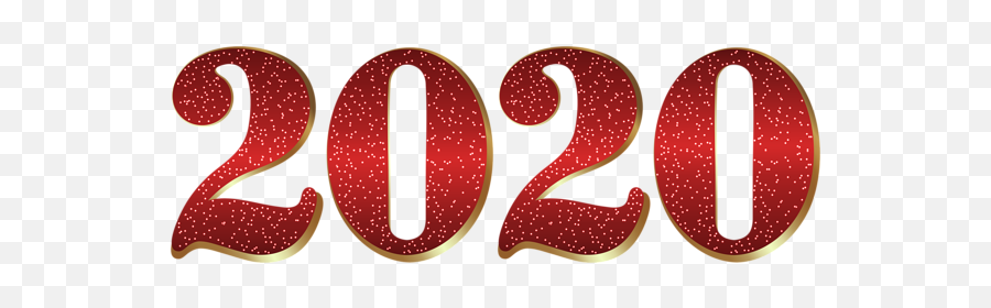 2020 Year Png - Illustration,Red Glitter Png