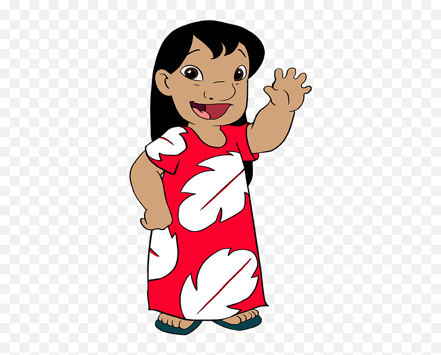 How To Draw Lilo From And Stitch - Draw Lilo And Stitch Png,Lilo Png