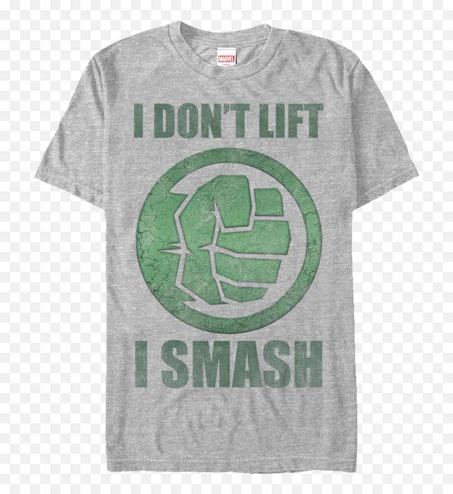 I Dont Lift Incredible Hulk T Shirt - Marvel Hulk Smash T Shirt Png,Hulk Logo Png