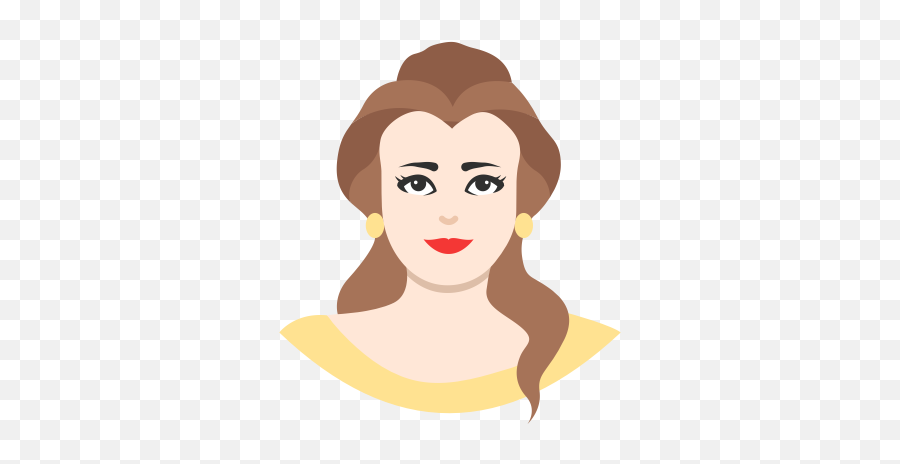 Belle Disney Princess Lady Icon - Icon Princess Disney Png,Belle Png