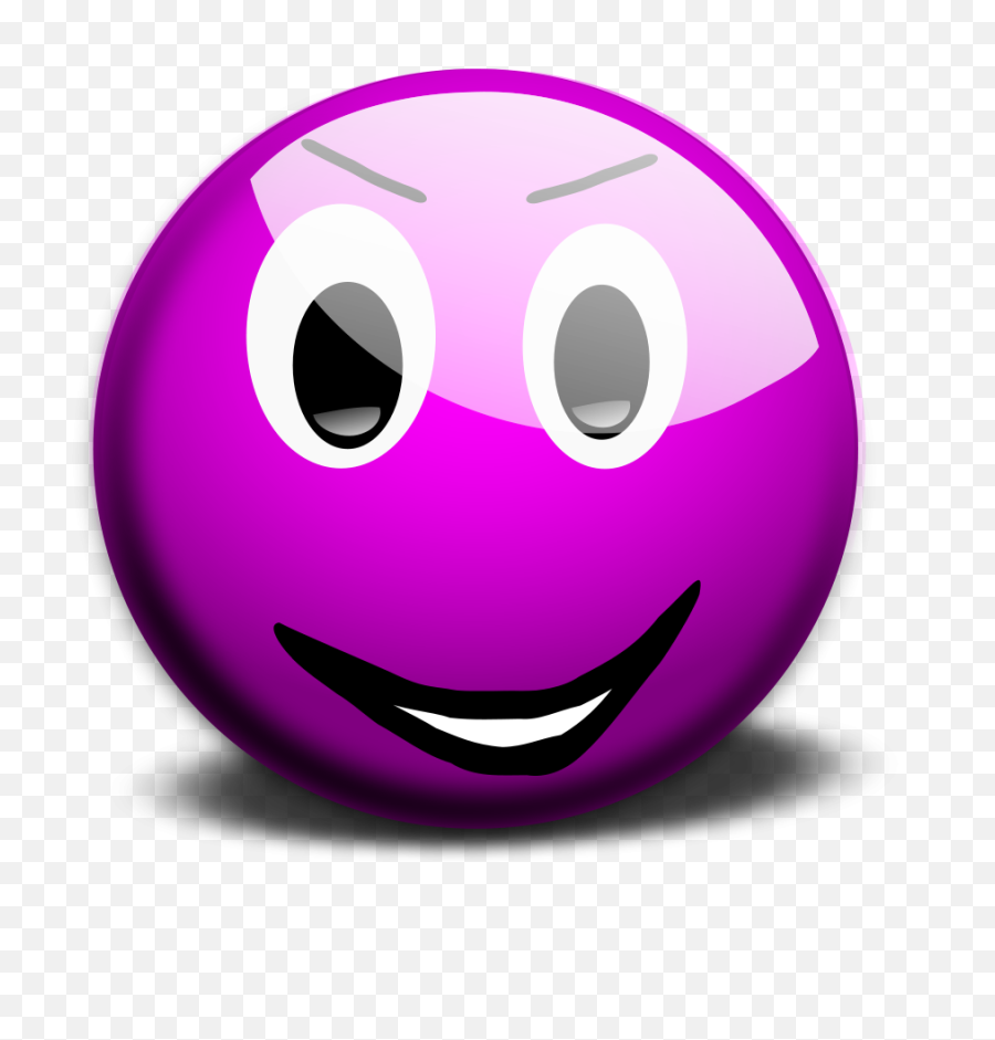 Illustration Of A Purple Smiley Face - Smiley Emoticon Png,Emoji Transparents