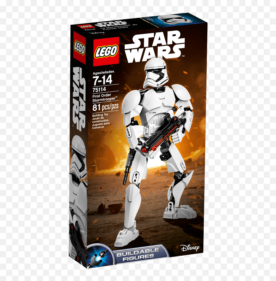 First Order Stormtrooper - Lego Star Wars The Force Awakens First Order Stormtrooper 75114 Buildable Figures Png,Storm Trooper Png