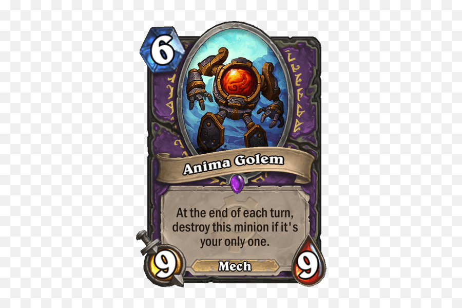 Anima Golem - Card Hearthstone Hs Voodoo Anima Golem Png,Golem Png