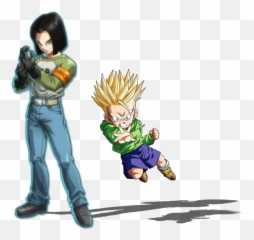 Android 17 Vs Kid Trunks - Dragon Ball Fighterz png
