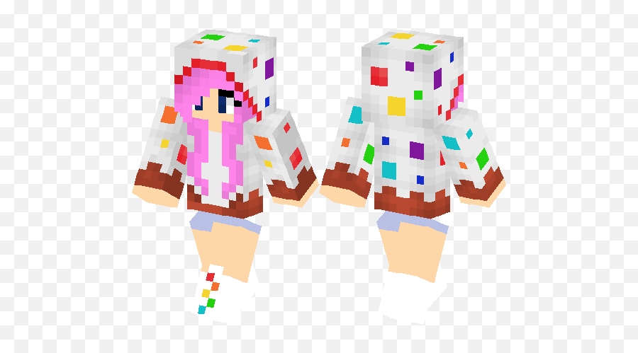Girl Cake Skin Minecraft Hub - Cute Minecraft Skins For Girl Png,Minecraft Cake Png
