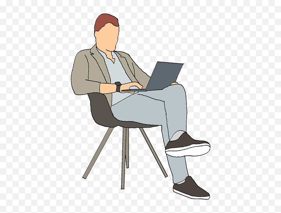 Business Man Casual - Free Image On Pixabay Orang Duduk Png,Person Sitting In Chair Png