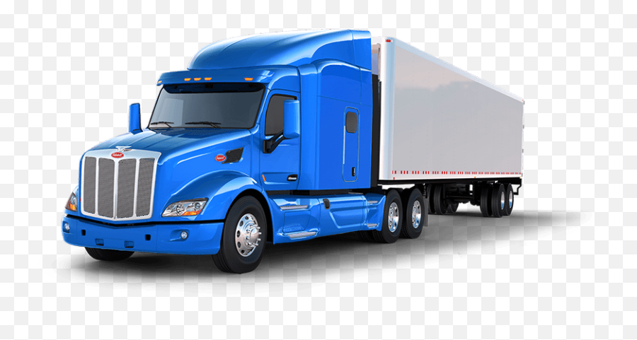 Blue Truck And Trailer U2013 - 18 Wheeler Truck Png,Trailer Png