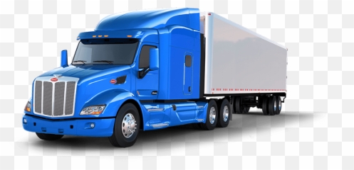 Blue Truck And Trailer U2013 - 18 Wheeler Truck Png,Trailer Png