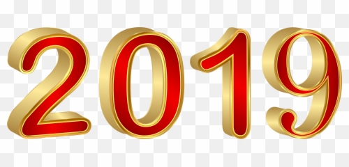 Pin - Happy New Year 2019 3d Png