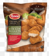 Premium White Meat Chicken Nuggets Tyson Brand - Tyson All Natural Chicken Nuggets Png,Chicken Nugget Transparent