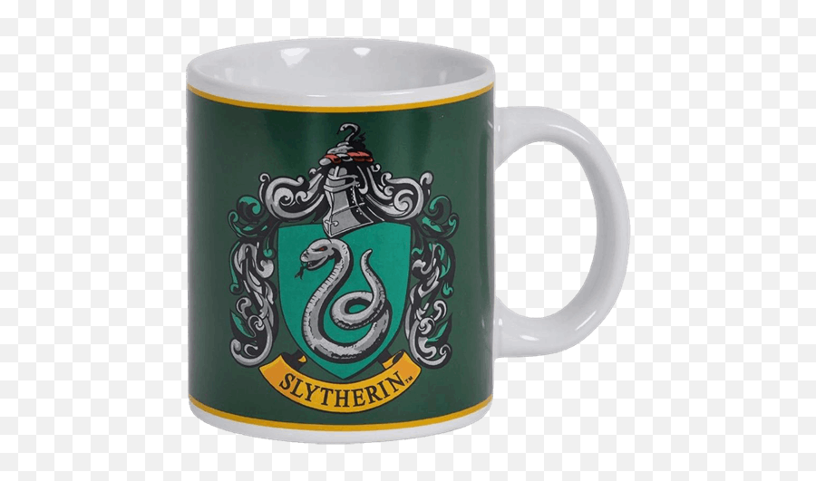 Download Hd Harry Potter Slytherin House Crest Mug - Harry Potter Slytherin Cup Png,Slytherin Logo Png