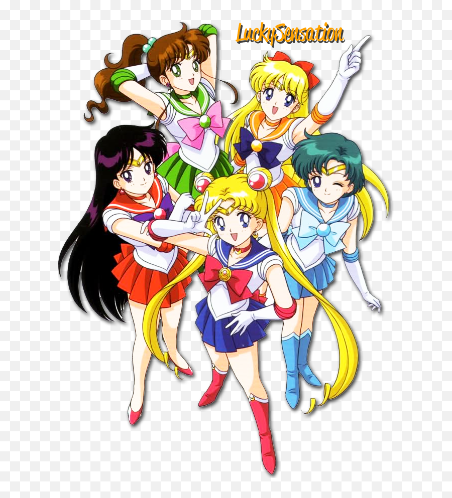 The Sailor Moon Mystery - All 5 Sailor Scouts Full Size Sailor Moon Characters Png,Sailor Mercury Png