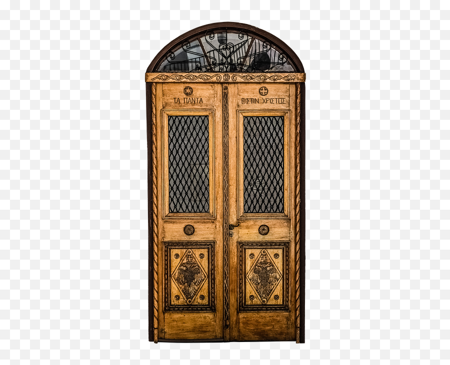 Door Front Old - Old Door Transparent Background Png,Glass Door Png