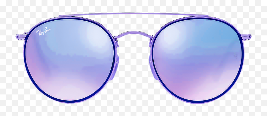 Download Bridge Sunglasses Ray - Ban Double Goggles Round Sunglasses Png For Girls,Round Glasses Png
