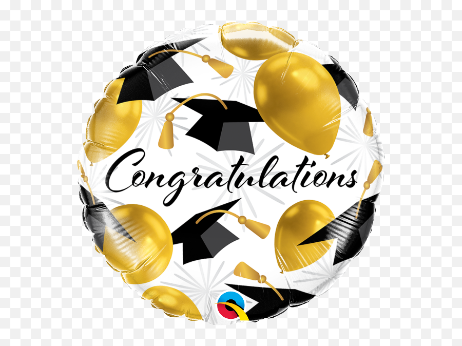 Congratulations Gold Balloons - Qualatex 82283 Clipart Balloons For Graduation Png,Gold Balloon Png