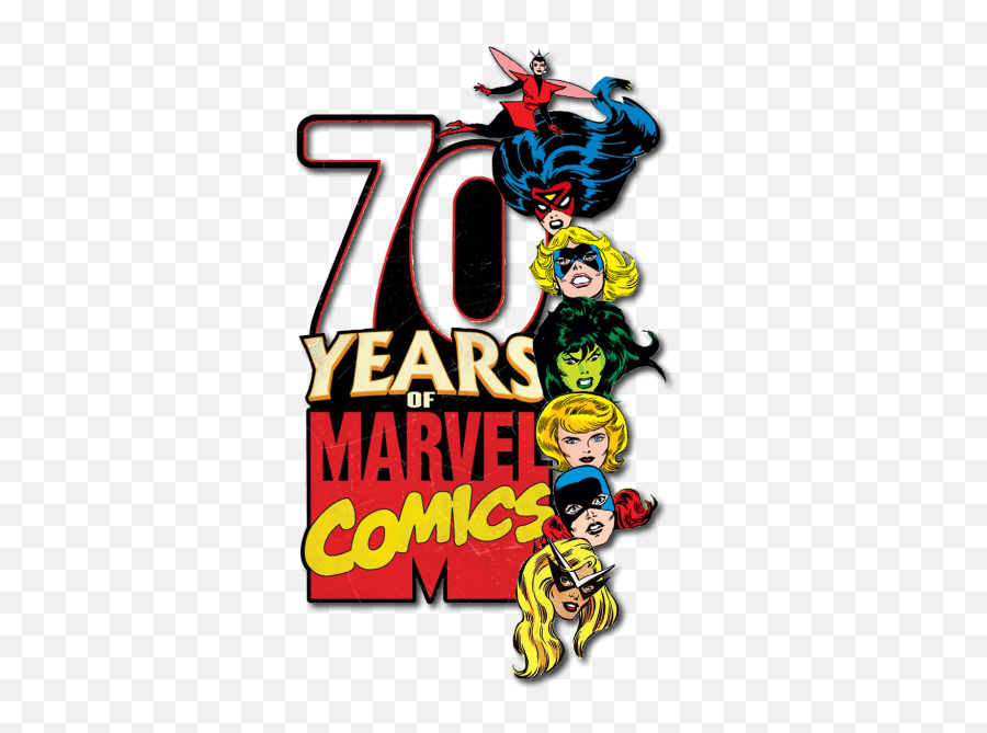 Marvel Women 70th Anniversary Logo - Marvel Comic Book Pngs,Icon Comics Logo