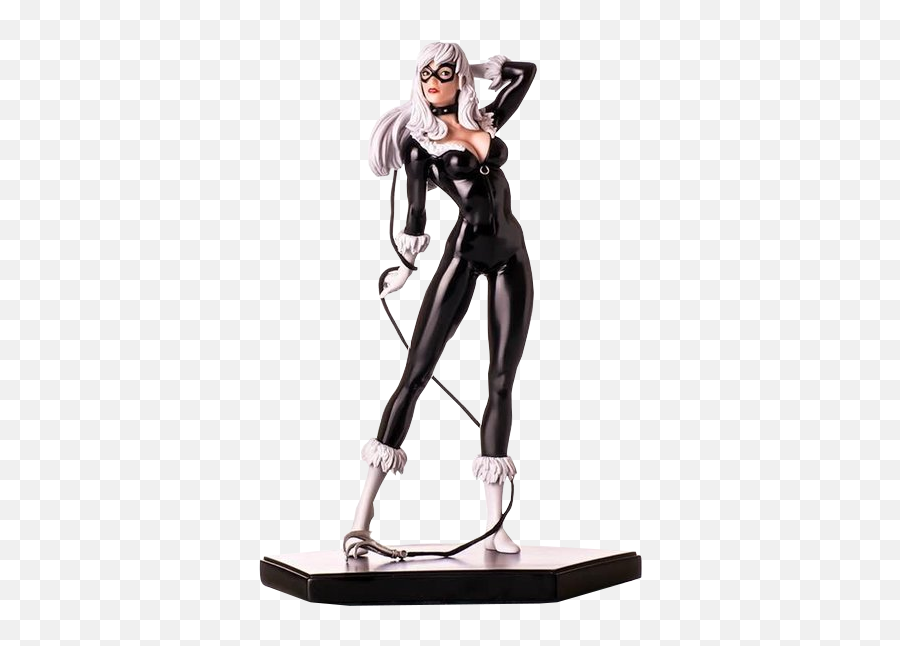 Iron Studios Spider - Man Black Cat Figurine Marvel Black Cat Png,Dc Icon Harley Statue