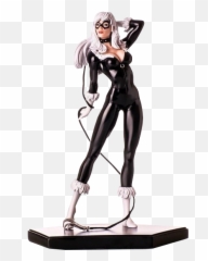 Iron Studios Spider - Man Black Cat Figurine Marvel Black Cat Png,Dc Icon Harley Statue