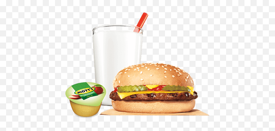 Hamburger Cheeseburger King Jr Meal Burger - Burger King Kids Meal Png,Happy Meal Png
