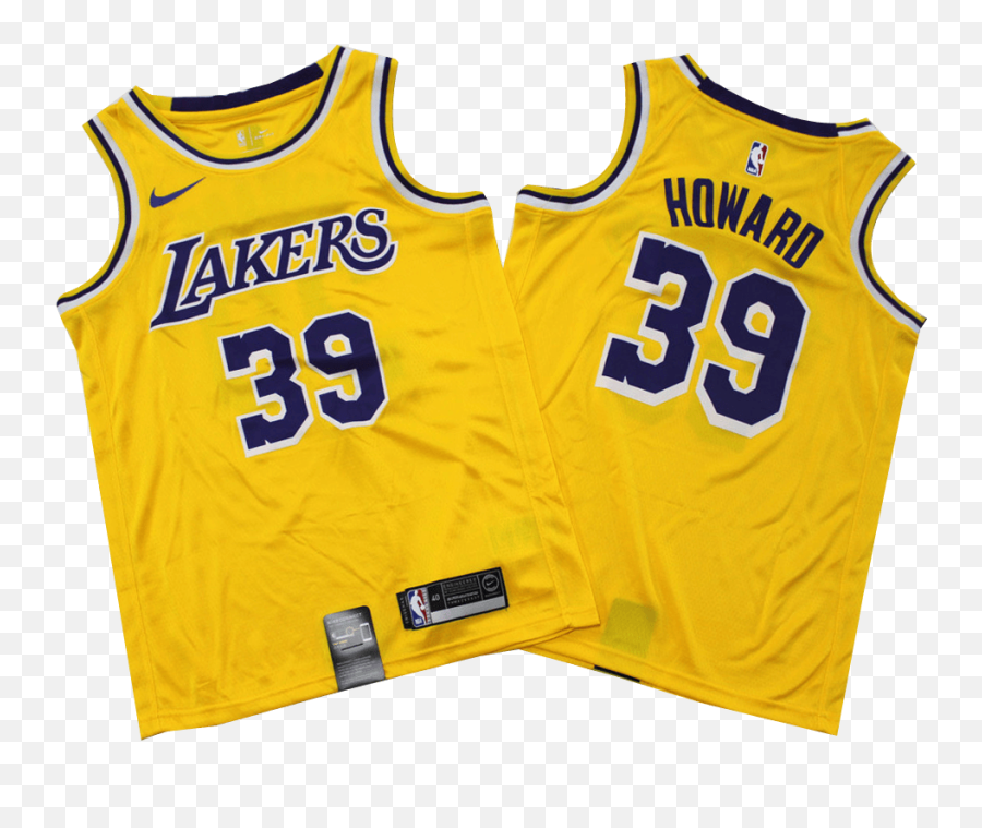Los Angeles Lakers Dwight Howard 39 Nike Yellow 201819 - La Lakers Png,Nike Lebron Icon