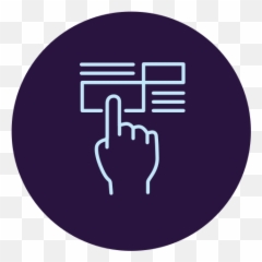 Hand Push Press Click Free Icon Of Virtual Reality - Language png