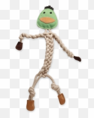 Bitsy Bunny Rope Knottie - Dog Toy Duck png