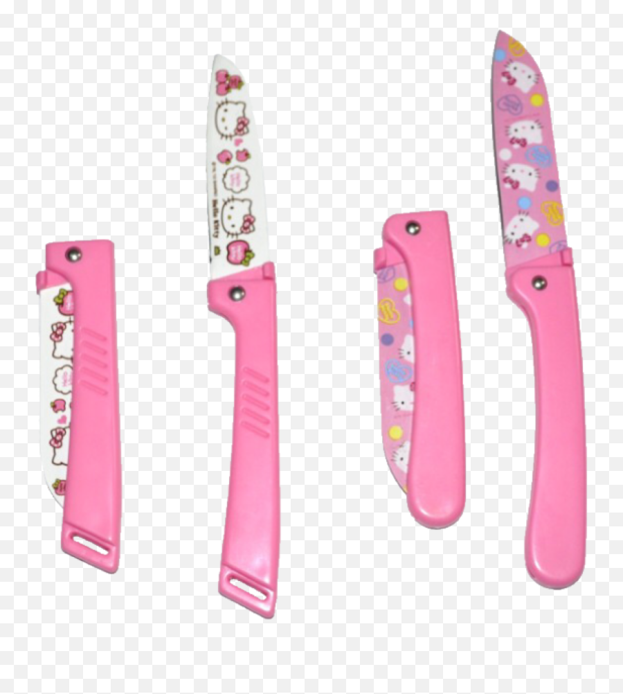 Transparent Hello Kitty Foldable Knives - Transparent Hello Kitty Knife Png,Knife Transparent