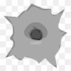 Bullet Hole Clip Art - Vector Clip Art Online Cartoon Bullet Hole Transparent Png,Bullets Transparent
