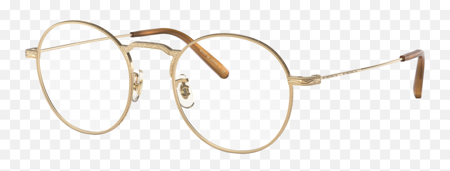 Eyeglasses Ov1282t - White Gold Demo Lens Titanium Oliver Peoples Png,Rayban Icon Round