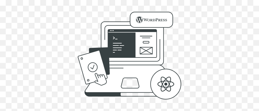 React Wordpress Theme Development Benefits And Drawbacks - Output Device Png,Fax Server Icon